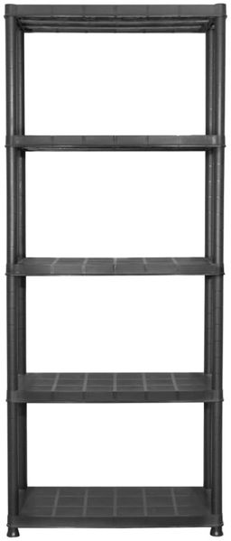 vidaXL Lagerregal mit 5 Böden, Kunststoff schwarz, 170 x 38 x 71 cm Bild 6