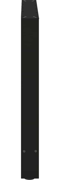 vidaXL Esstischbeine Schwarz 2 Stk. 80x(72-73) cm Stahl 4013312 Bild 5