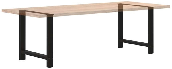 vidaXL Esstischbeine Schwarz 2 Stk. 80x(72-73) cm Stahl 4013312 Bild 7