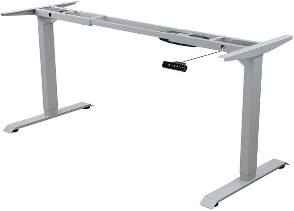 Albatros höhenverstellbares Schreibtisch Tischgestell elektrisch | LIFT S5 Silber| Gestell, Tischbeine, Tischfüße Metall | Display | 120Kg belastbar Bild 11