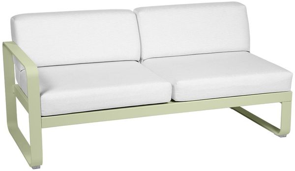 Bellevie Lounge 2-Sitzer Modul 65 Lindgrün 81 Grauweiß Links