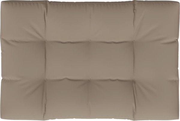 vidaXL Palettenkissen Taupe 120 x 80 x 12 cm Stoff Bild 6