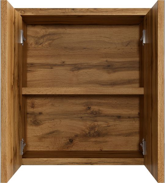 Badplaats Spiegelschrank Toledo 60 x 60 cm Eiche - Badezimmerschrank mit Spiegel und 2 Türen Bild 2