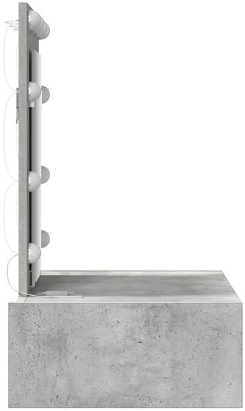 vidaXL Schminktisch mit Schubladen Grau 60 x 40 x 70 cm Holzwerkstoff 865220 Bild 6