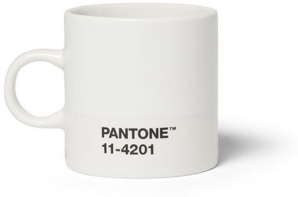 PANTONE Espressotasse Porzellan, Farbe des Jahres 2026, 11-4201 Cloud Dancer