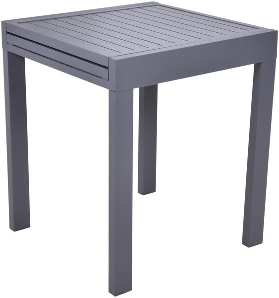 Gartentisch DANILO - Aluminium, Anthrazit, 180x90x75cm | Ausziehtisch Esstisch Wetterfest Outdoor Tisch Bild 2