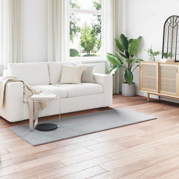 vidaXL Rutschfester Teppich aus Kunstkaninchenfell OLITE Grau 42021679