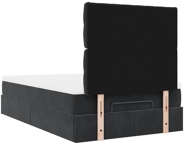 vidaXL Ottoman-Bett mit Matratze & LEDs Schwarz 120x190 cm Stoff 3314074 Bild 12