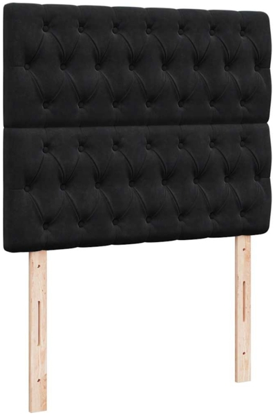 vidaXL Ottoman-Bett mit Matratze & LEDs Schwarz 120x190 cm Stoff 3314074 Bild 8