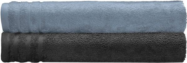 Kleine Wolke Duschtücher Royal, 2 Stück oder 4 Stück (70/140 cm), Frottier (Set, 2-St), Uni Farben, mit Bordüre, weich, in verschiedenen Sets erhältlich