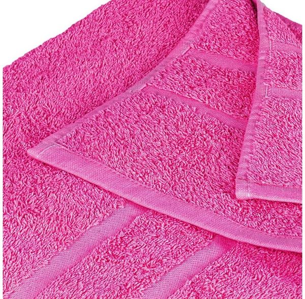 StickandShine Handtuch Handtücher Badetücher Saunatücher Dusch Gäste Pink Frottee