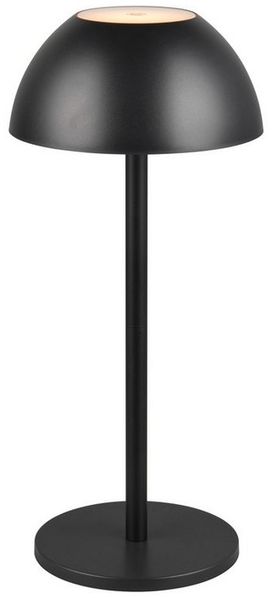 lightling LED Tischleuchte Robert, Touchfunktion, LED fest integriert, Warmweiß, 4 fach Touch, Akkubetrieb, USB-C, Outdoor geeignet, schwarz matt