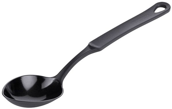 Contacto Servierlöffel, Servierlöffel aus Polyamid, schwarz, hitzebeständig bis 220 Grad, 8 x