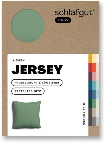 Schlafgut Kissenbezug EASY Jersey, (1 Stück), Kissenhülle mit Reißverschluss, weich und saugfähig, Kissenbezug