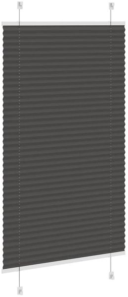 vidaXL Plissee Schwarz 75x150 cm Stoffbreite 74,4 cm Polyester 4015138 Bild 4