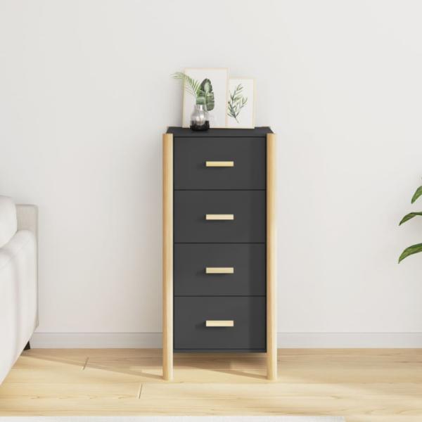 vidaXL Highboard Schwarz 42x38x90 cm Holzwerkstoff 345682