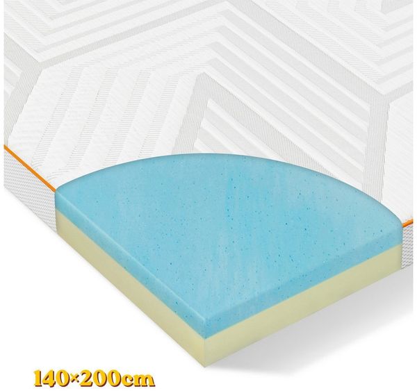 Simloveve, Topper Matratzentopper Gel-Schaum Mattress Topper, Topper 90×200, 140×200, 180×200cm Für Boxspringbett, Schlafsofa