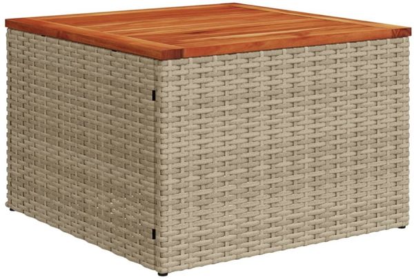 vidaXL 8-tlg. Garten-Sofagarnitur mit Kissen Beige Poly Rattan 3225884 Bild 4