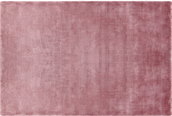 Teppich Viskose rosa 160 x 230 cm Kurzflor GESI II