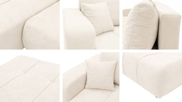Ecksofa Furyn O (Farbe: Velo 635, Seite: Rechts) Bild 6