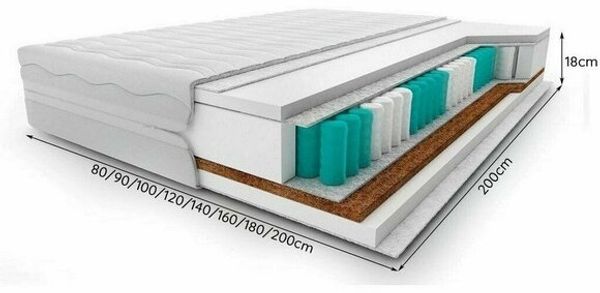 Matratze Exklusive Matratzen mit Visco Kern 120x200 King Size Schlafhimmel Bild 2