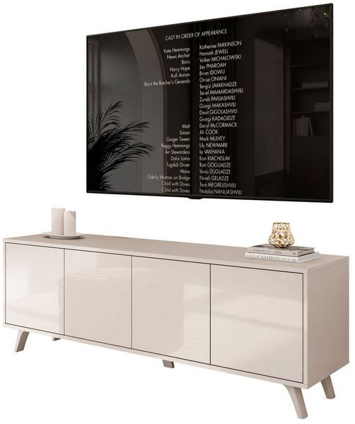 Lookway TV-Schrank SANAYI in Kaschmir mit eleganten Füßen Breite: 156 cm