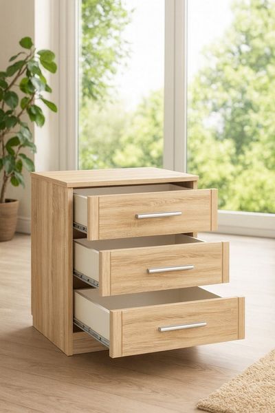 bv-vertrieb Schlafzimmer-Set Senioren-Schlafzimmer Kombination Eiche sonoma