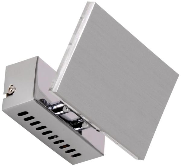LED Wandleuchte, verstellbarer Spot, Aluminium chrom