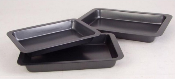 Kuchenblech 3er Set Kuchen Blech Backblech Küchenhelfer Küche backen Haushalt Bild 2