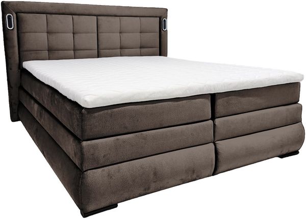 OTTO home Boxspringbett MIVVA inkl. Bettkasten & Topper, Komfortliegehöhe: 67cm, Breite: 180cm, in H3, H4 oder Hmix H3/H4, wahlweise mit oder ohne LED-Leuchten Bild 2