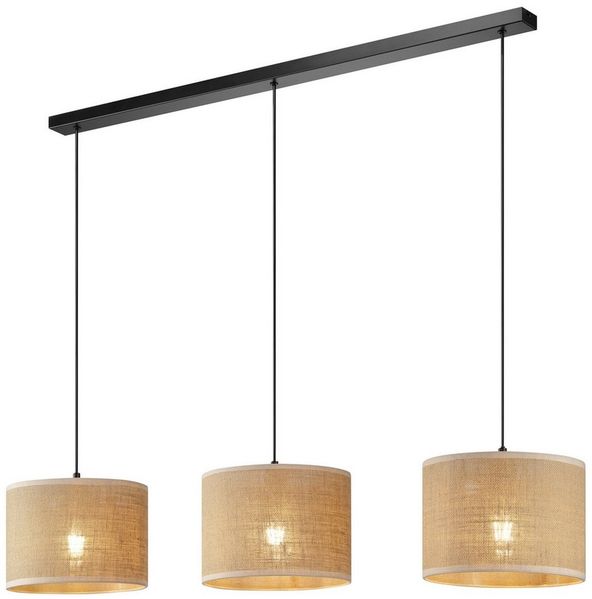 OTTO home Pendelleuchte Mikka, ohne Leuchtmittel, mit Leinenstoffschirm, Höhe 110 cm, Breite 100 cm