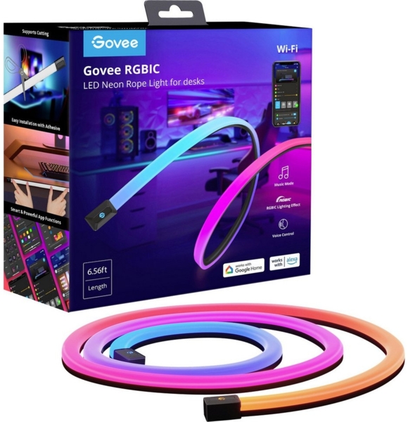 Govee LED Stripe Govee Neon Gaming Table Light - 2m H61C2 LED-Streifen-Komplettset EEK: