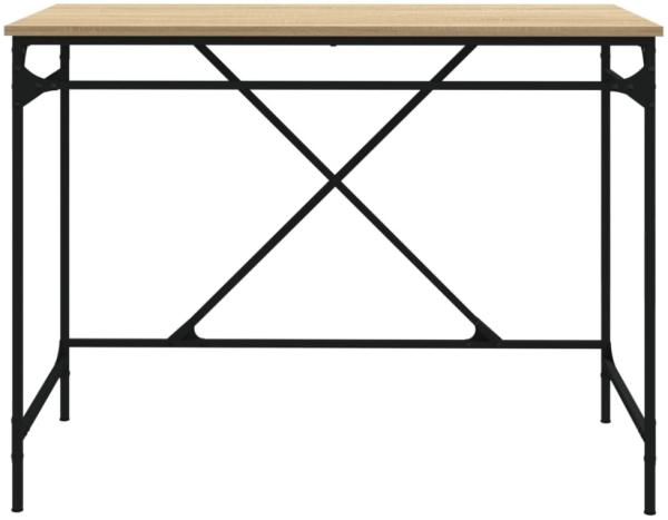 vidaXL Schreibtisch, Holzwerkstoff und Eisen, 100 x 50 x 75 cm, Sonoma-Eiche Bild 6
