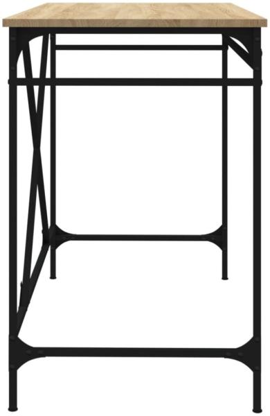 vidaXL Schreibtisch, Holzwerkstoff und Eisen, 100 x 50 x 75 cm, Sonoma-Eiche Bild 5