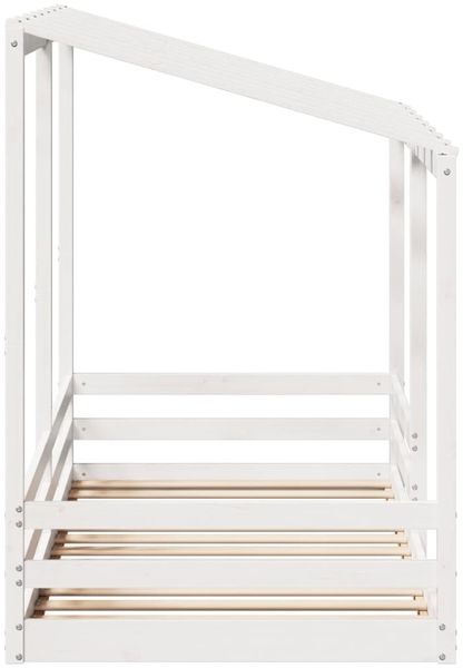 vidaXL Kinderbett mit Dach Weiß 100x200 cm Massivholz Kiefer 846998 Bild 5