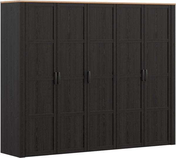 FORTE Kleiderschrank Bohol Höhe 214 cm, 5türig, SoftClose