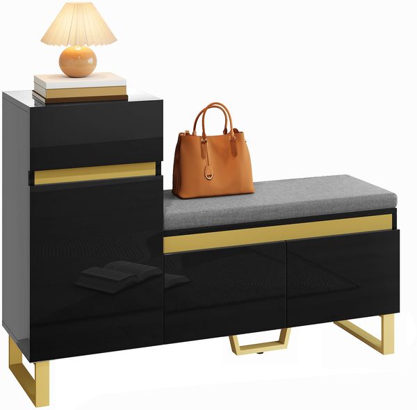 Schuhschrank mit großem Fassungsvermögen für den Eingangsbereich, mehrstöckiger Aufbewahrungsschrank, moderner minimalistischer Eingangsschrank, Organizer für Zuhause mit Schubladen und Türen.