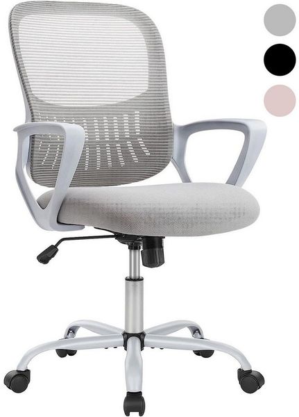 SURFOU Chefsessel Bürostuhl Schreibtischstuhl Stuhl Office Chair Drehstuhl, Stuhl Verstellbarer Lordosenstütze Armlehne, Höhenverstellung