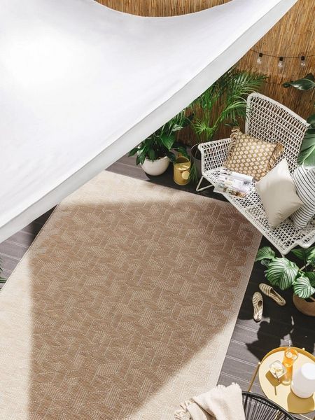 benuta Outdoorteppich Bronco, rechteckig, Höhe: 5 mm, In- & Outdoorteppich, Robust für Garten, Terrasse, Balkon, Küche