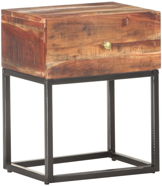 vidaXL Nachttisch 40x30x50 cm Raues Akazienholz 320915
