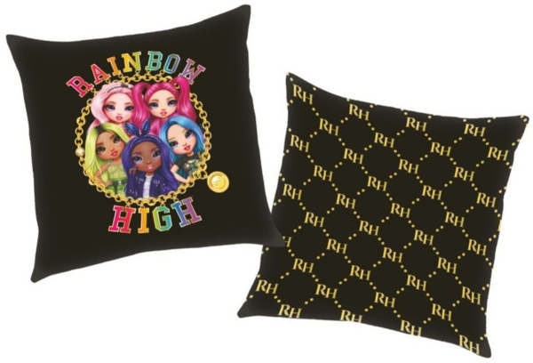 Herding Dekokissen Beauty Rainbow High 40 x 40 cm Kinder Deko-Kissen Wende-Motiv