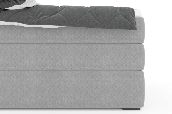 99rooms Dante Boxspringbett Strukturstoff INARI Beige Taschen-Federung 140x200 cm Bild 4