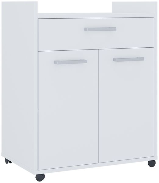 Rollcontainer Ansel Weiß 60 x 40 cm mit Schubladen Vicco