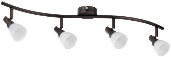 Paulmann Spotlight Classico Stange 4x42W G9 Rusty Iron 230V Metall/Glas4963