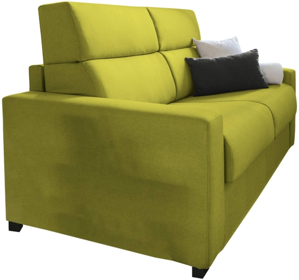 Dmora 2-Sitzer Schlafsofa Sonico, Schlafsofa fürs Wohnzimmer, gepolstert, abnehmbar, 100 % Made in Italy-Qualität, 200x95 h100 cm, Grün Bild 5
