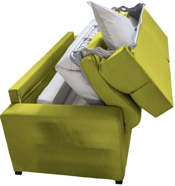 Dmora 2-Sitzer Schlafsofa Sonico, Schlafsofa fürs Wohnzimmer, gepolstert, abnehmbar, 100 % Made in Italy-Qualität, 200x95 h100 cm, Grün Bild 6