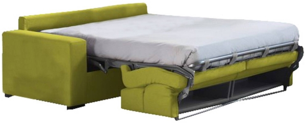 Dmora 2-Sitzer Schlafsofa Sonico, Schlafsofa fürs Wohnzimmer, gepolstert, abnehmbar, 100 % Made in Italy-Qualität, 200x95 h100 cm, Grün Bild 4