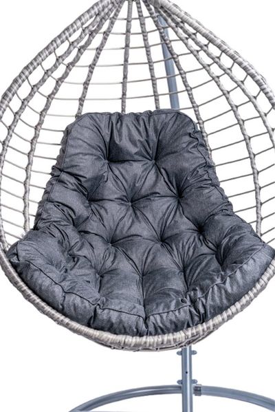 TexDeko Sitzkissen TexDeko® Ecolen Hängesessel Kissen Outdoor für Hängekorb mit UV-Schutz, Wasserabweisend mit Anti-Rutsch Boden & zusätzlichen Vließmantel
