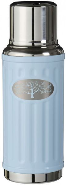Ib Laursen - Thermosflasche Thermoskanne 500 ml Edelstahl Retro Hellblau 4700-26