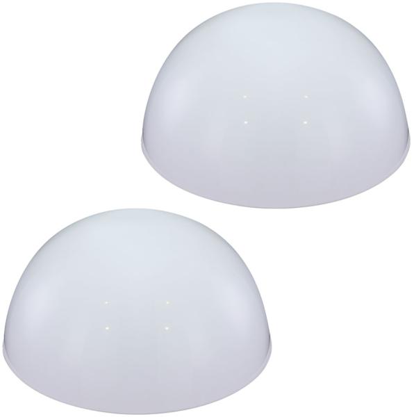 2er Set Moderne LED Halbkugel Solarleuchte für den Garten
